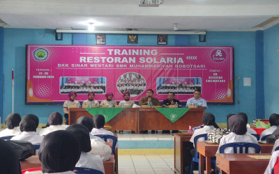 BKK Sinar Mentari SMK Muhammadiyah Bobotsari bekerjasama dengan PT Sinar Solaria